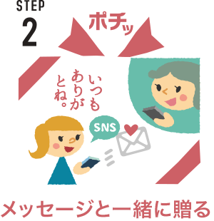 STEP2 メッセージと一緒に贈る